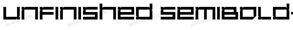 Unfinished SemiBold字体转换